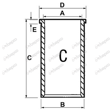 Camasa motor Massey Ferguson 36-7, 31358382, 1434175M1