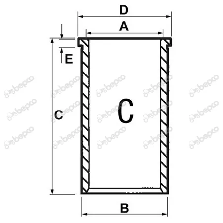 Camasa motor Massey Ferguson 36-7, 31358382, 1434175M1