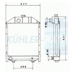 Radiator apa Mc Cormick, 3693586M93 Jag - 1