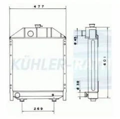 Radiator apa Mc Cormick, 3693586M93 Jag - 1