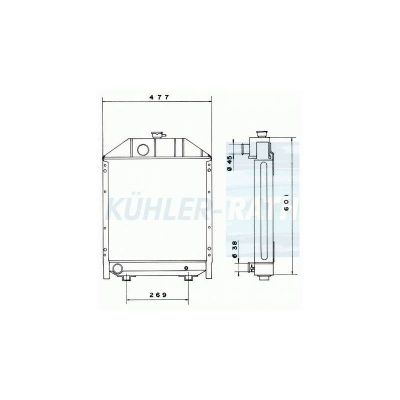 Radiator apa Mc Cormick, 3693586M93 Jag - 1