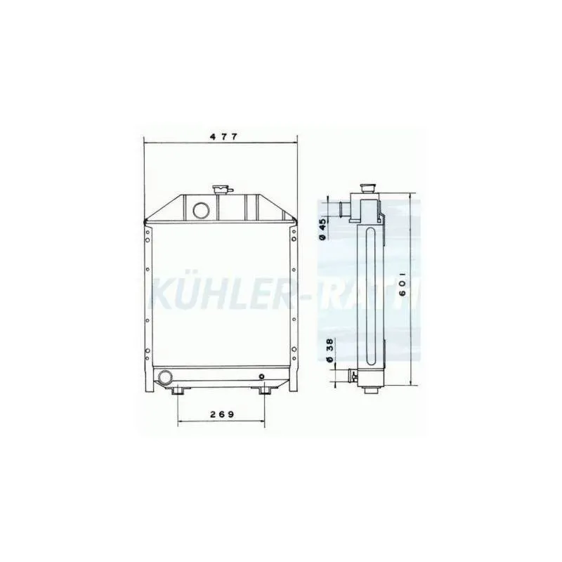 Radiator apa Mc Cormick, 3693586M93 Jag - 1