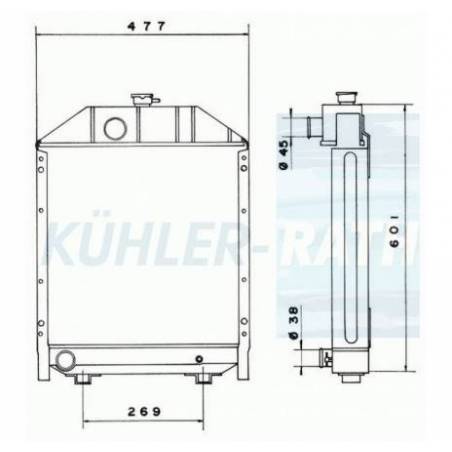 Radiator apa Mc Cormick, 3693586M93 Jag - 1