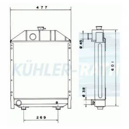 Radiator apa Mc Cormick, 3693586M93 Jag - 1