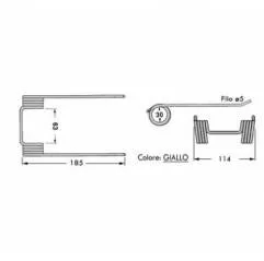 Arc Ridicator Plante Balotiera Scorbati, 800-0036, 59.514, 37762 Agricola Ricambi - 1