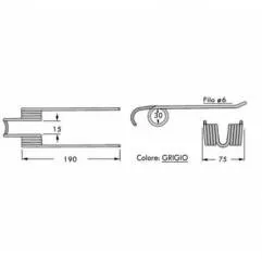 Arc Presa Balotat Galligani, 59.520-B, 8876293 Agricola Ricambi - 1