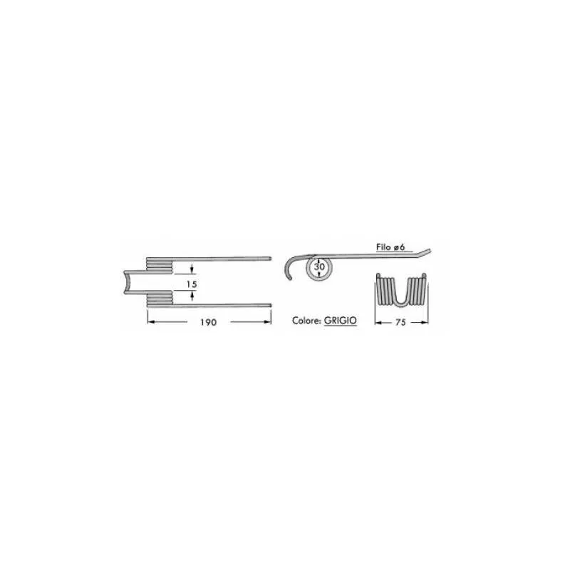 Arc Presa Balotat Galligani, 59.520-B, 8876293 Agricola Ricambi - 1