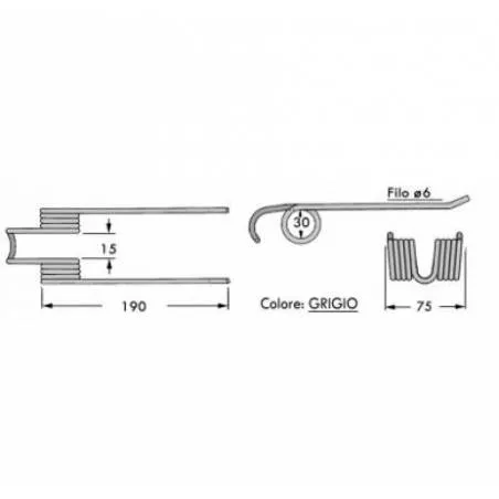 Arc Presa Balotat Galligani, 59.520-B, 8876293 Agricola Ricambi - 1