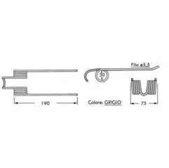 Arc Presa Baloti Gallignani, 59.0521-B,59.521B,59521B Agricola Ricambi - 1