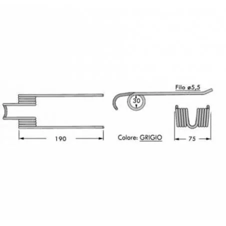 Arc Presa Baloti Gallignani, 59.0521-B,59.521B,59521B Agricola Ricambi - 1
