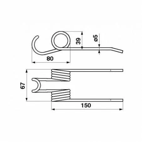 Arc Ridicator Plante Claas, 800-0023, 900895.0, 900895 Agricola Ricambi - 1