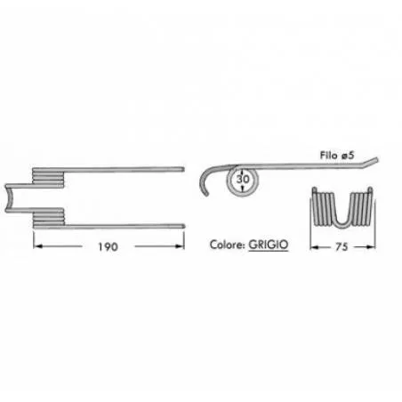 Arc Presa Balotat Galligani, 59.520, S.106211 Agricola Ricambi - 1