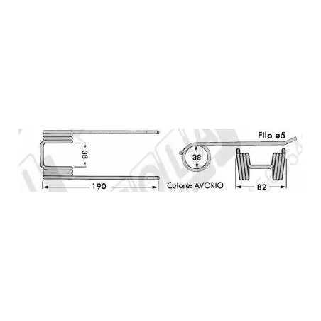 Ridicator Plante Presa Baloti AMA, 59.511, 1102-001 Agricola Ricambi - 1