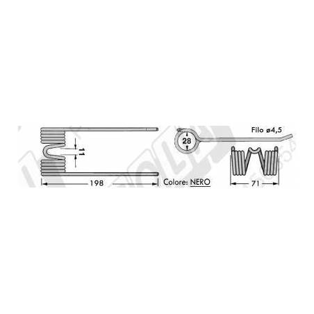 Ridicator Plante Presa Baloti AMA, 59.513, 59513 Agricola Ricambi - 1