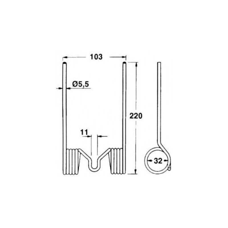 Ridicator Plante Balotiera Massey Ferguson, 15221M1.09, 152212M1, B127761  - 1