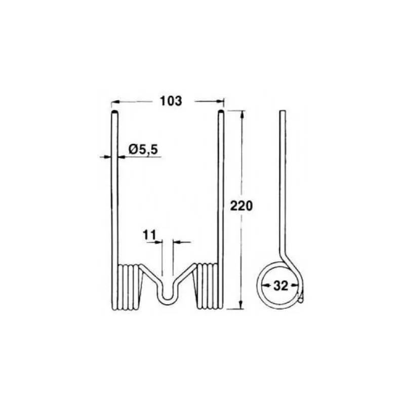 Ridicator Plante Balotiera Massey Ferguson, 15221M1.09, 152212M1, B127761  - 1