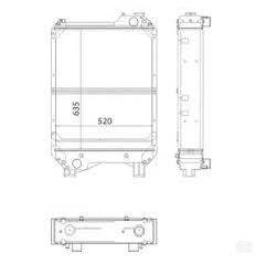 Radiator racire Case 87306756,  111.009.025A, D7AG021TT