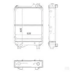 Radiator racire Case 87306756, 111.009.025A, D7AG021TT