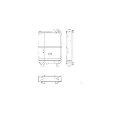 Radiator racire Case 87306756,  111.009.025A, D7AG021TT