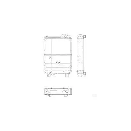 Radiator racire Case 87306756, 111.009.025A, D7AG021TT