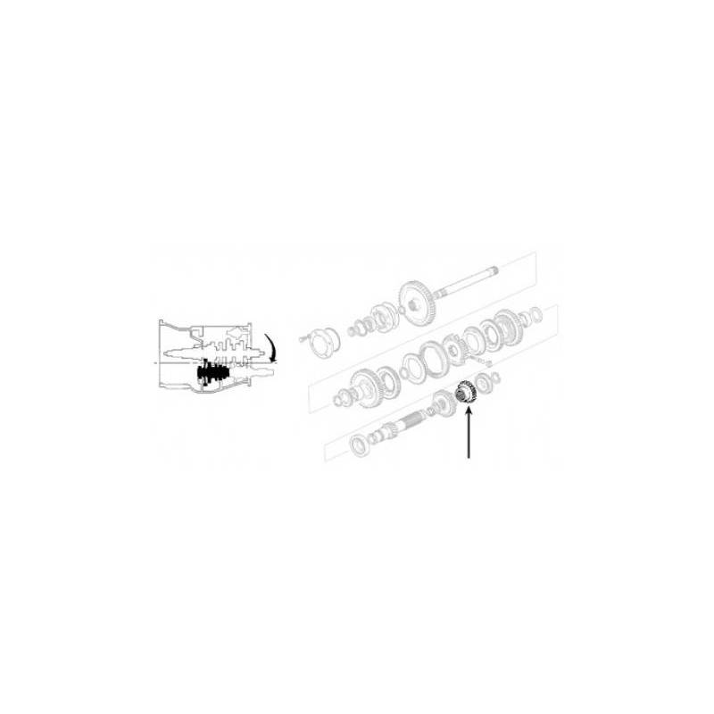 Pinion Viteza a II-a Massey Ferguson, 30/281-5, 1687430M1, 281-5 Bepco - 1