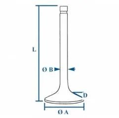 Supapa Chiulasa, 24/42-12, A46845,C5NE6507A, A66992