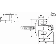 Inchizator universal usa tractor, CE62111, 62108