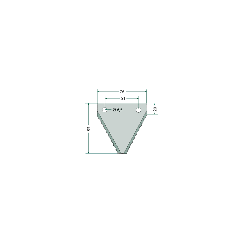 Lamela Cutit Claas 611203.41, 84429103M, JAG01-002, 5256112031/25, B102506 Rasspe - 2