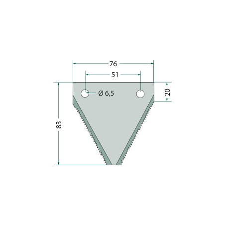 Lamela Cutit Claas 611203.41, 84429103M, JAG01-002, 5256112031/25, B102506 Rasspe - 2
