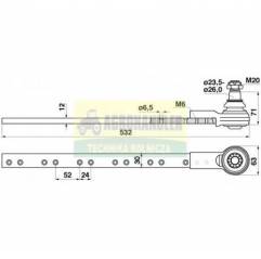 Capat Cutit Claas 6704061, 670406, 670406.1, 626411.1, 0006264111