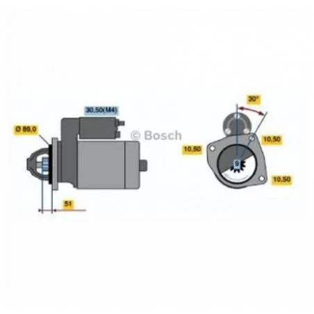 Electromotor Pornire Claas 12V- 3KW- 9 Dinti, 37814274, 1053560, 6853810, 6853810  - 1