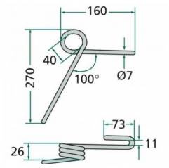 Dinte Grapa Spate Lemken, 3537046, D033299