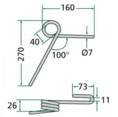 Dinte Grapa Spate Lemken, 3537046, D033299